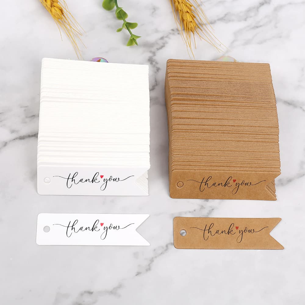 New kraft paper hang tag thank you card thank you thank you card gift decorative hanging card souvenir hanging tag