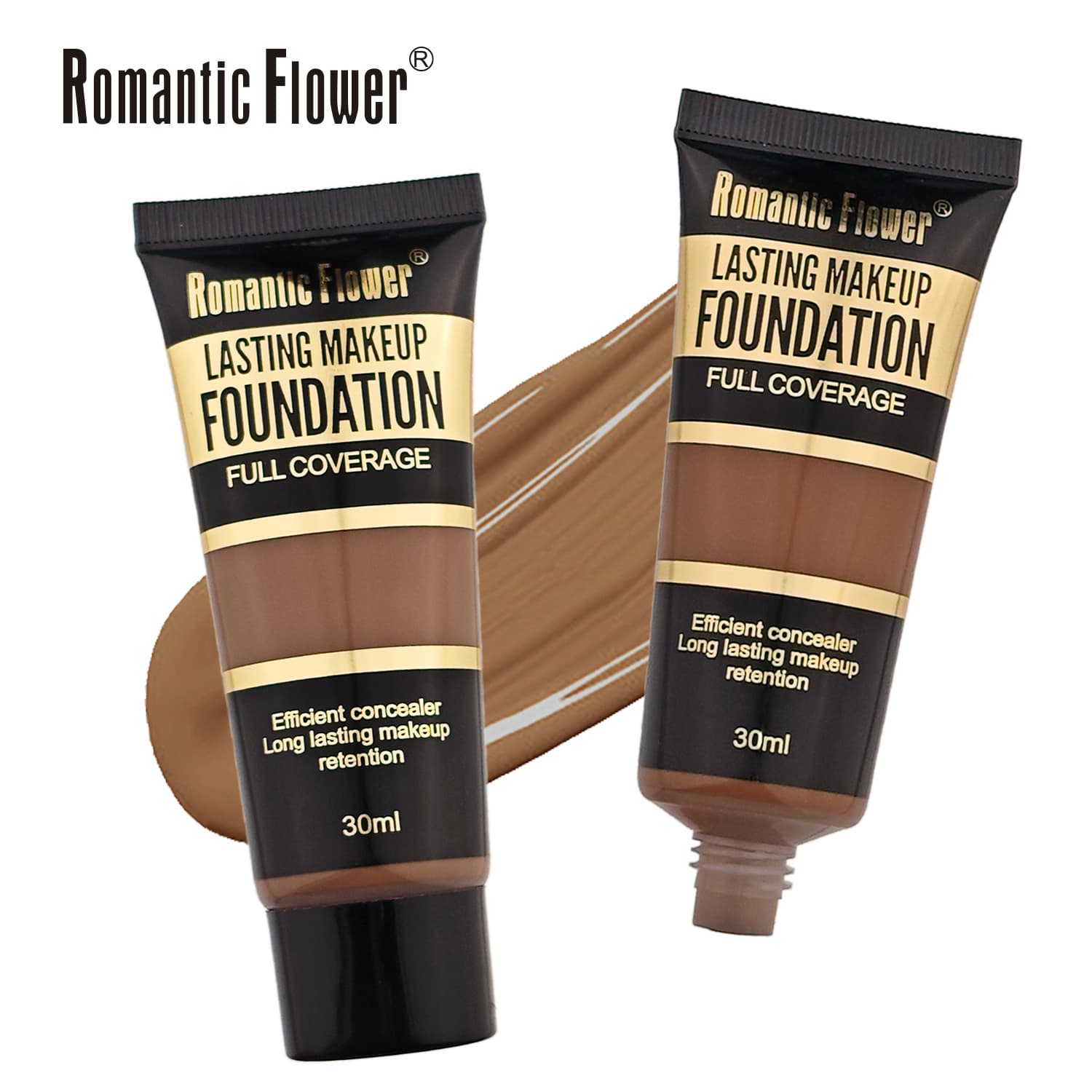 Cross-border Foreign Trade Export 3-Color Full Coverage Liquid Foundation Natural Long-Lasting Sweat-Proof Matte Oil-Control Foundation