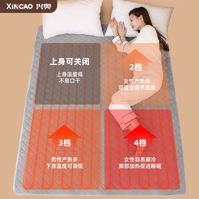 Xing'ao Electric Blanket Double Dual Control Temperature Adjustable Mattress Pad Single Home Use Large Dehumidification Anti-Damp Dorm Safe Radiation