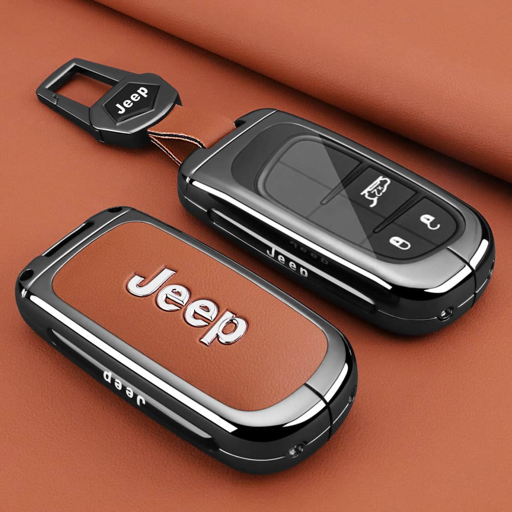 Key case for Jeep Grand Cherokee, Compass, Renegade, Commander, Cherokee car key cover buckle shell
