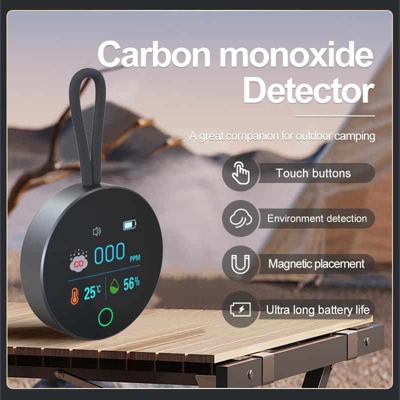 Cross-border Carbon Monoxide Detector for RVs, Camping, Vehicle Use, and Home Travel Air Quality Monitoring