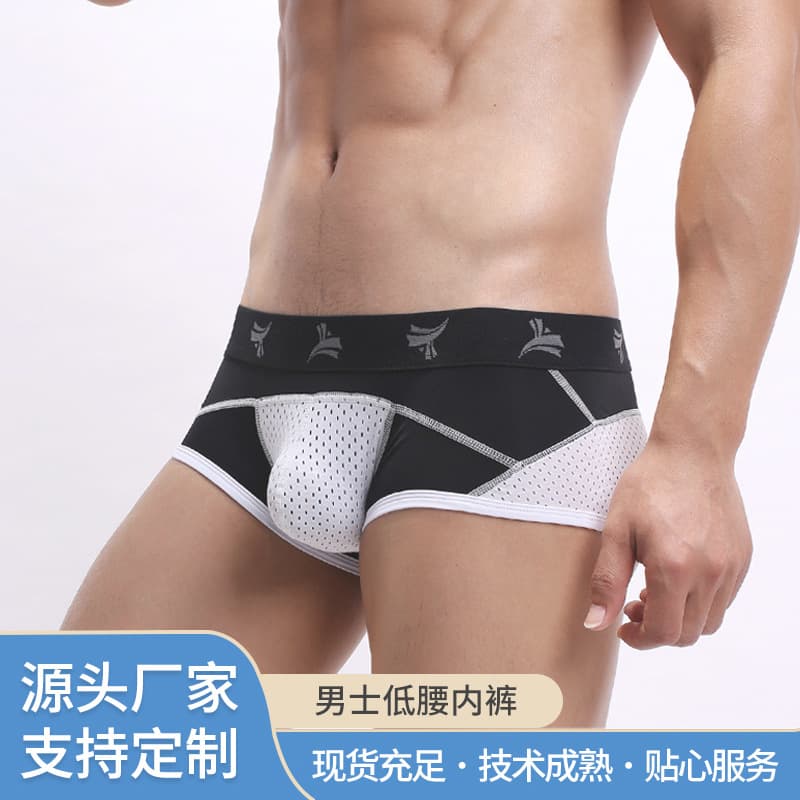 Various styles of men's sexy underwear, mesh breathable men's underwear wholesale, nylon boys' underwear, fat men's underwear