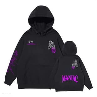Long-term supply of cross-border export hoodie simple fashion print long sleeve hoodie 180g combed cotton
