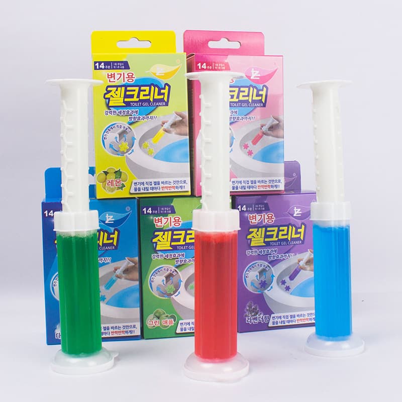 Korean Boxed Toilet Flower Deodorizing Gel Cleaner for Toilet and Urinal Stain Removal and Fresh Scent