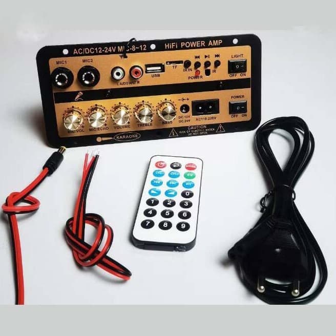 Gold D30 with Display 12V Plug-in Card Bluetooth Amplifier Board 24V High Power Car Amplifier Mainboard