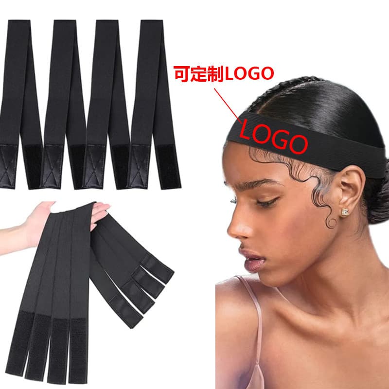 Custom 3.0/3.5 Wig Edge Headband Adjustable Elastic Velcro Headband Melt Band