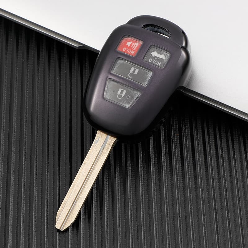 Car Key Case Compatible with Toyota Corolla Key Cover Prado RAV4 Highlander Original Direct Remote Shell