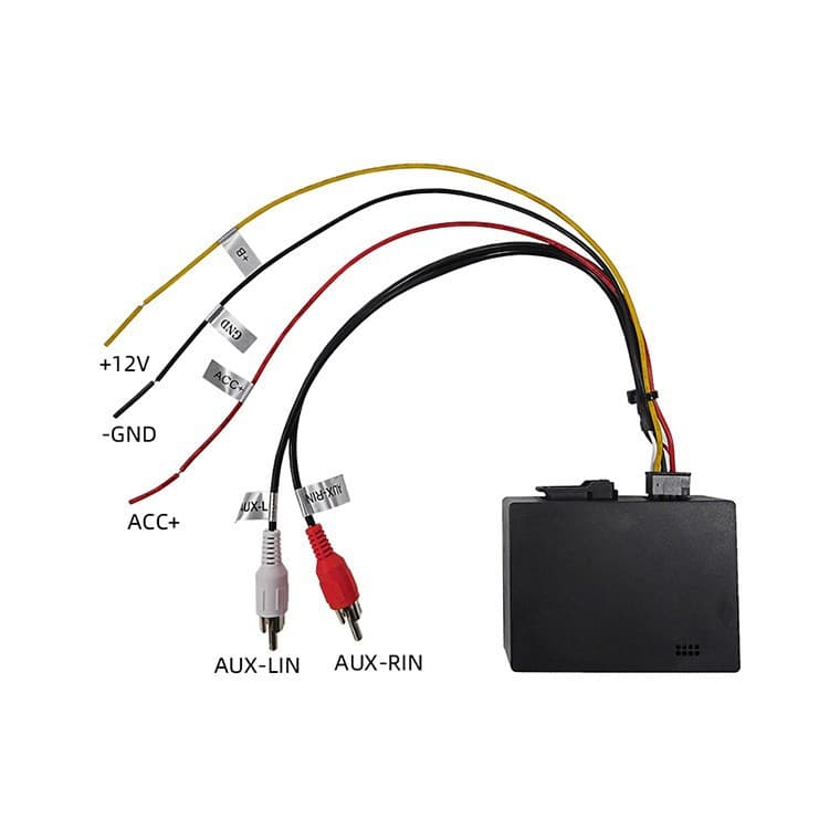 Suitable for Audi A6 A6L A8 A8L Q7 optical fiber decoding box power amplifier adapter box audio decoding box