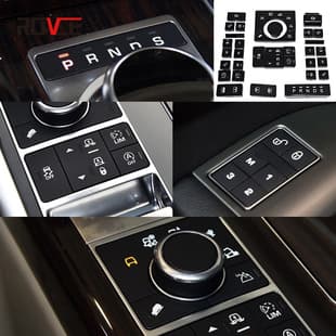 For 2013-2022 Land Rover Range Rover Sport Upgrade Center Console Buttons Gloss Black Buttons