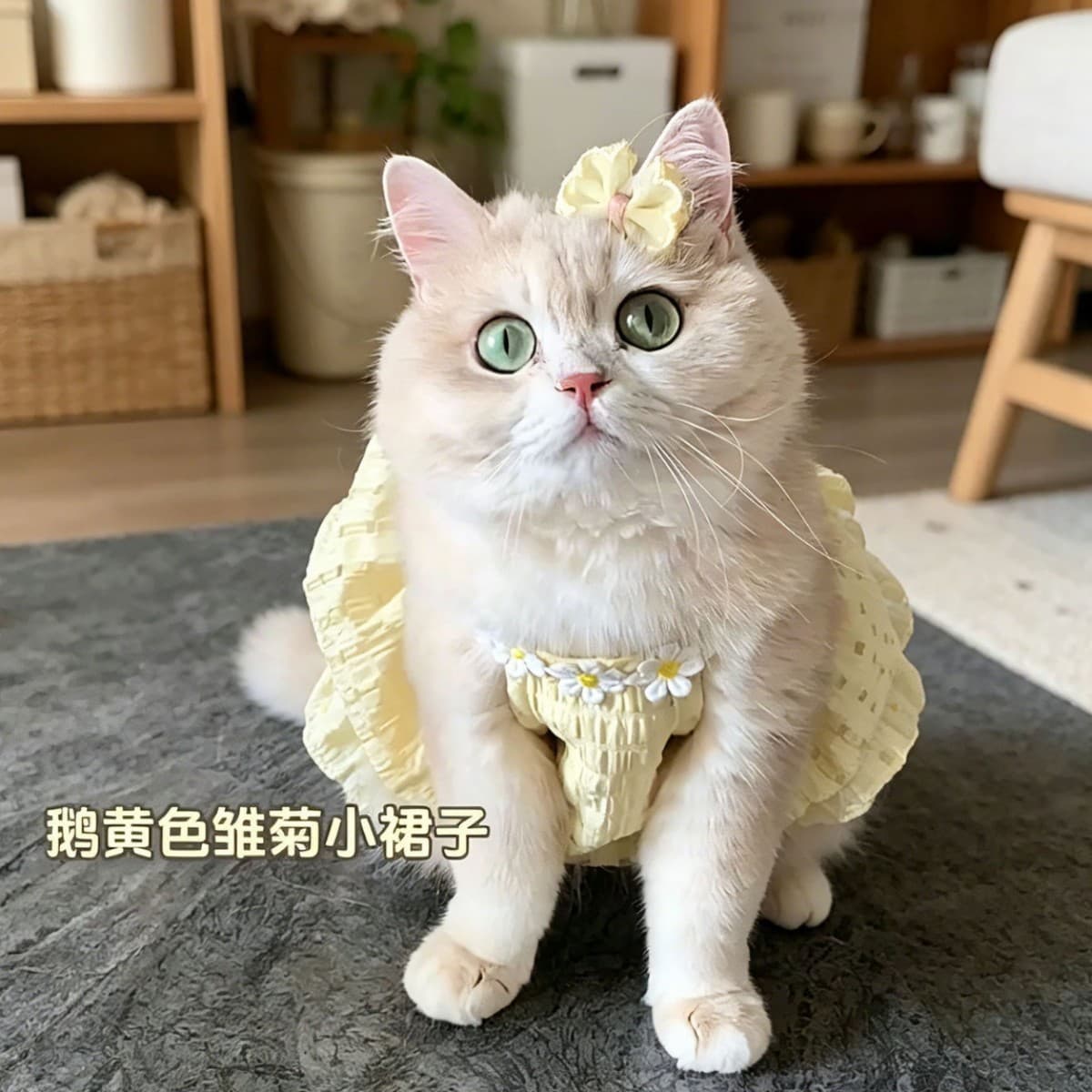 Cat Summer Clothes, Small Skirt, Anti-Shedding, Cute Ins Dress, Ragdoll Cat, British Shorthair, Summer Suspender Dress