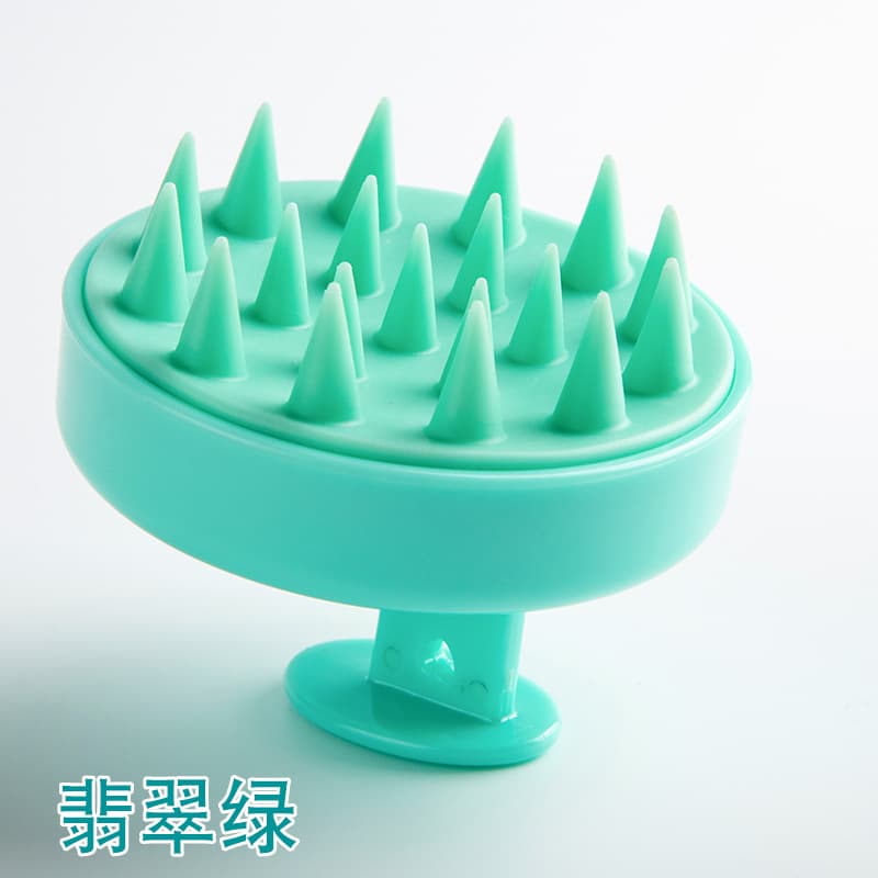 Temu Silicone Shampoo Brush Massage Comb for Adults Soft Teeth Anti-Itch Scalp Scratcher Head Cleaning Hair Washing Brush