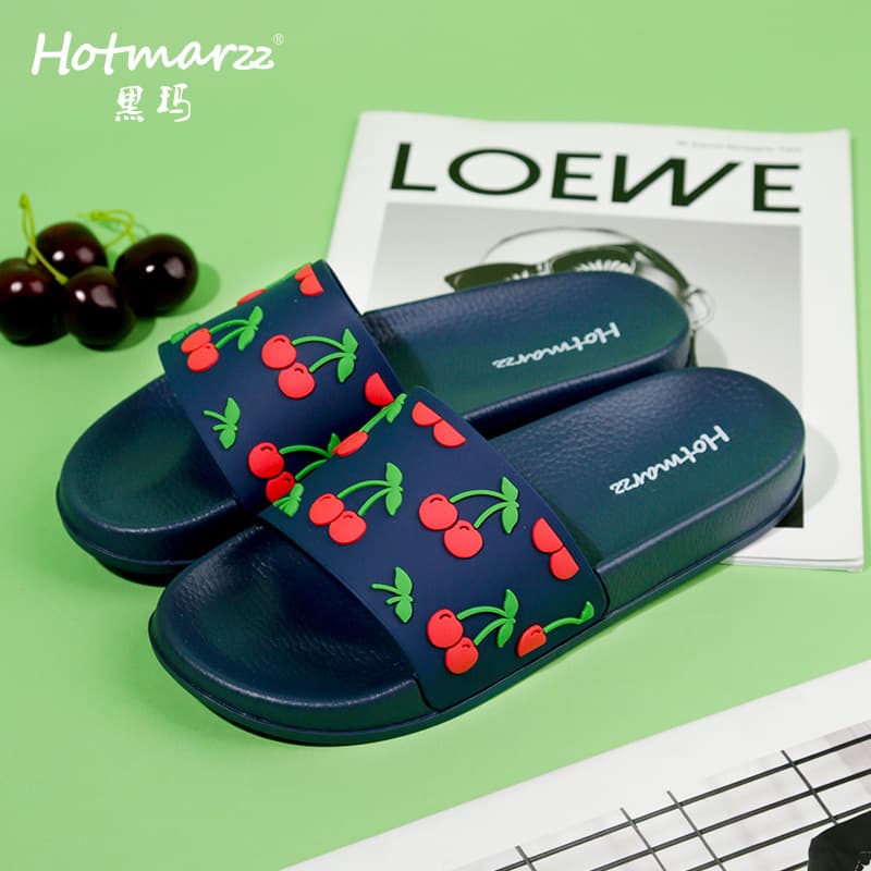 Hotmarzz Women's Bathroom Slippers, Cute Non-Slip Shower Slippers, PVC Indoor Outdoor Slippers for Walking