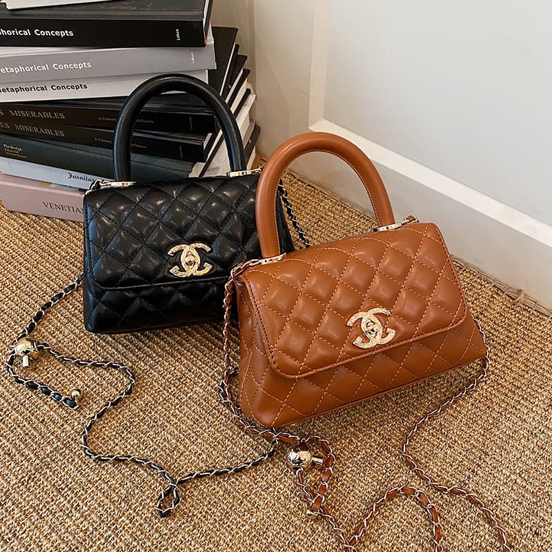 Cross-border Chic Handbag for Women 2025 New Versatile Shoulder Square Bag Light Luxury Crossbody Diamond Quilted Chain Bag