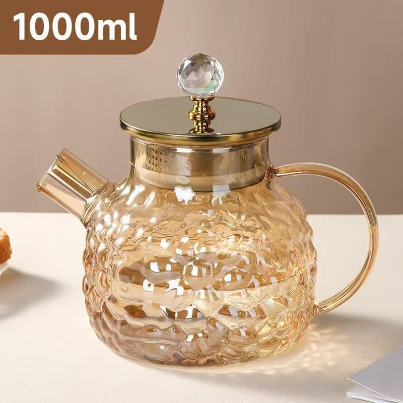 New glass cold kettle, high temperature resistant and explosion-proof cold kettle, Lanling kettle, household large-capacity tea kettle, diamond kettle