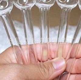 Cross-border high borosilicate glass straw, transparent smoking tube
