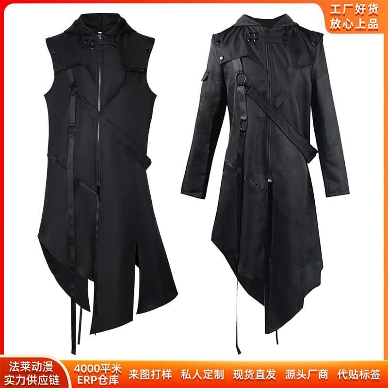 Gothic Autumn Winter European American Halloween Cosplay Coat Men's Cosplay Costume Gothic