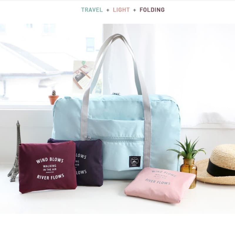 Foldable Travel Bag Handheld Single Shoulder Portable Storage Bag Large Capacity Luggage Bag for Men And Women Can Wrap Suitcase