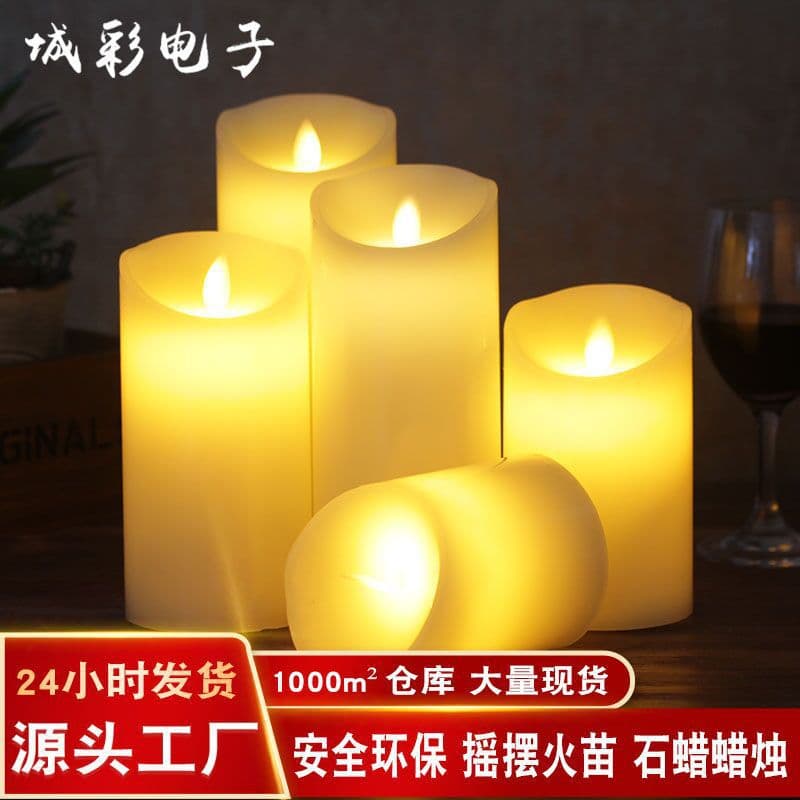 Valentine's Day Confession Candle LED Electronic Candle Light Candlelight Concert Wedding Props Romantic Atmosphere Arrangement