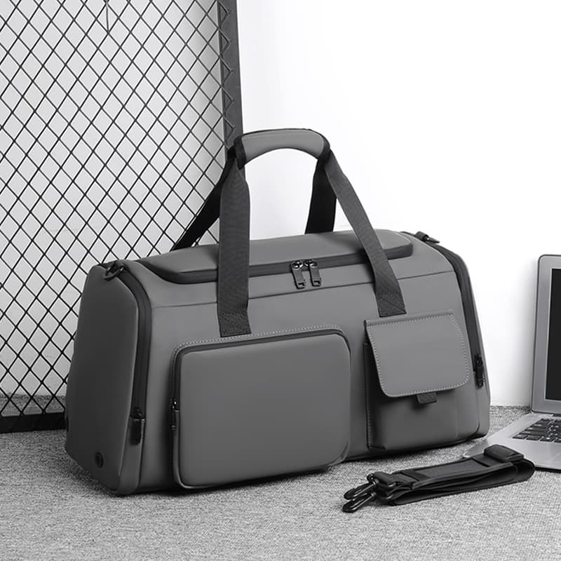 Cross-border Travel Duffle Bag for Men, Fashion Waterproof Large Capacity Luggage Bag, Short Trip Bag, Outdoor Sports Gym Bag