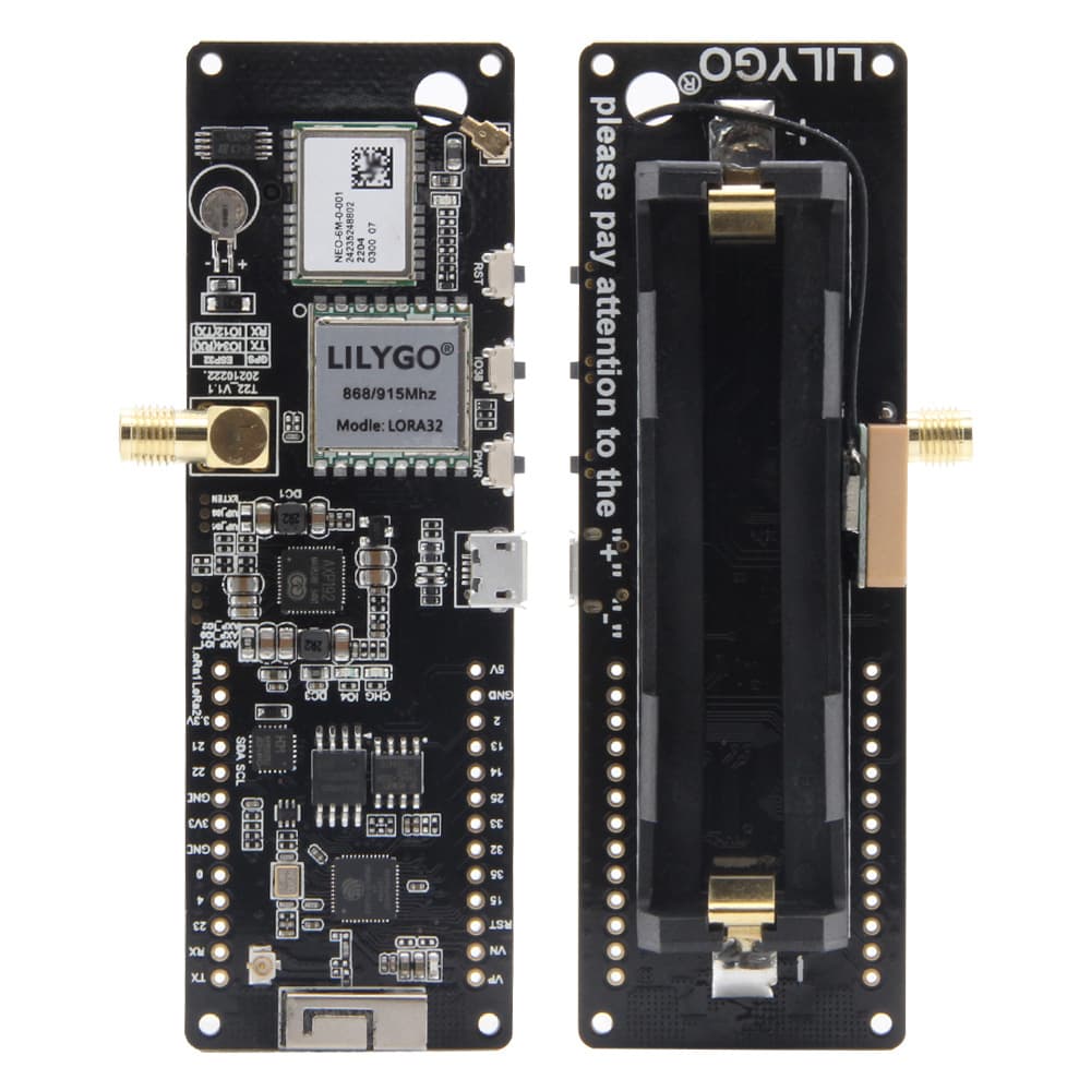 LILYGO? T-Beam V1.2 LoRa ESP32 GPS NEO-6M WiFi Bluetooth Wireless Module