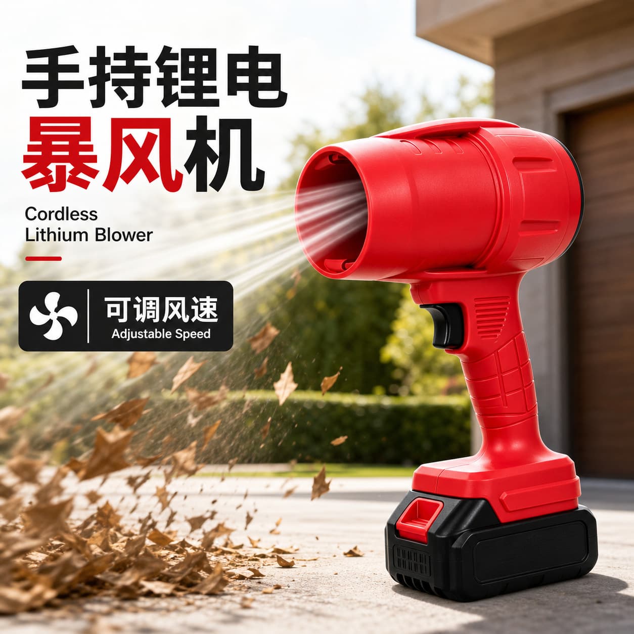 Lithium battery storm blower wireless charging high-power blower portable leaf blowing dust collector powerful hair dryer