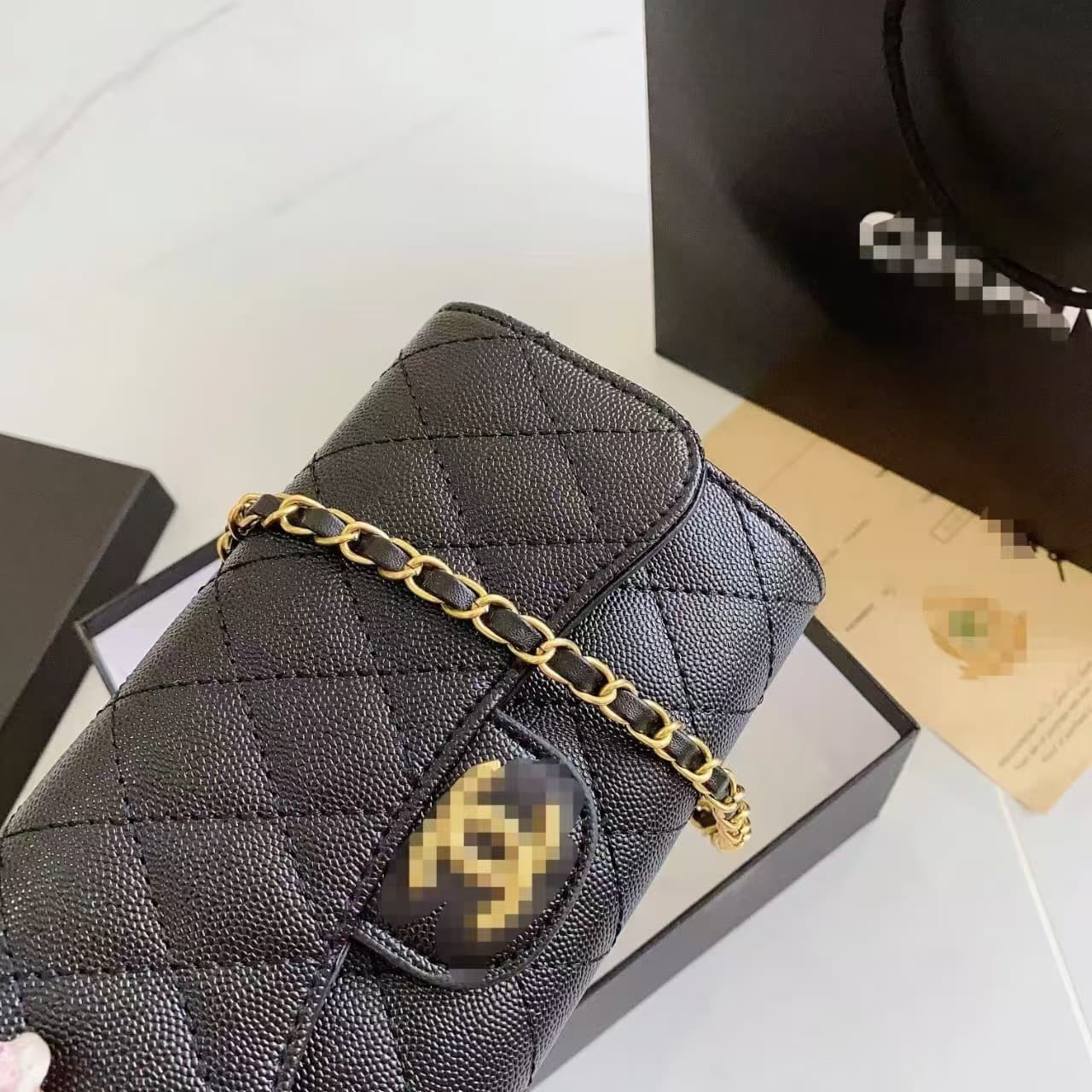2026 New Cross-border Small Chanel-style Diamond Grid Chain Bag Mini Handbag for Women High-end Versatile Crossbody Phone Bag