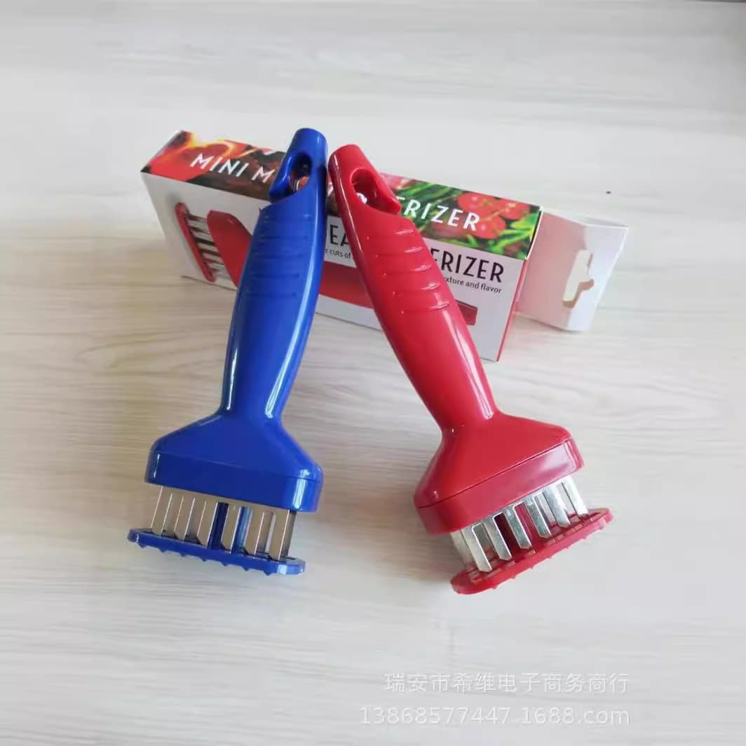 Meat Tenderizer Needle and Piercer, Stainless Steel Knocking Hammer for Home Use in Steak Preparation