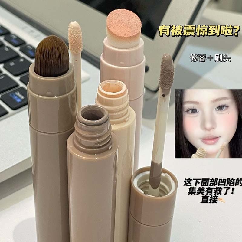 Herorange Highlighting Liquid Covers Spots and Acne Marks Natural Three-Dimensional Tear Trough Nose Shadow Repair Stick Liquid Foundation