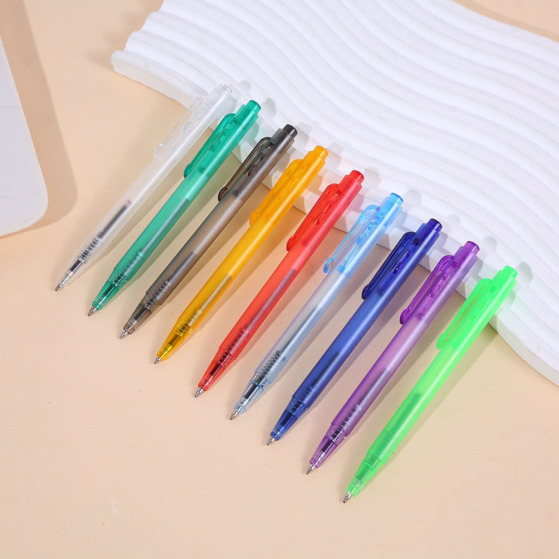 Factory wholesale direct supply plastic notepad short ballpoint pen mini short pen simple pen ad gift pen