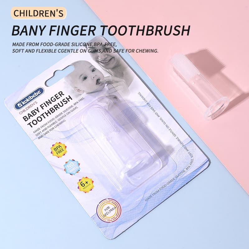 Baby Tongue Cleaner Tool, Newborn Finger Toothbrush for Oral Cleaning