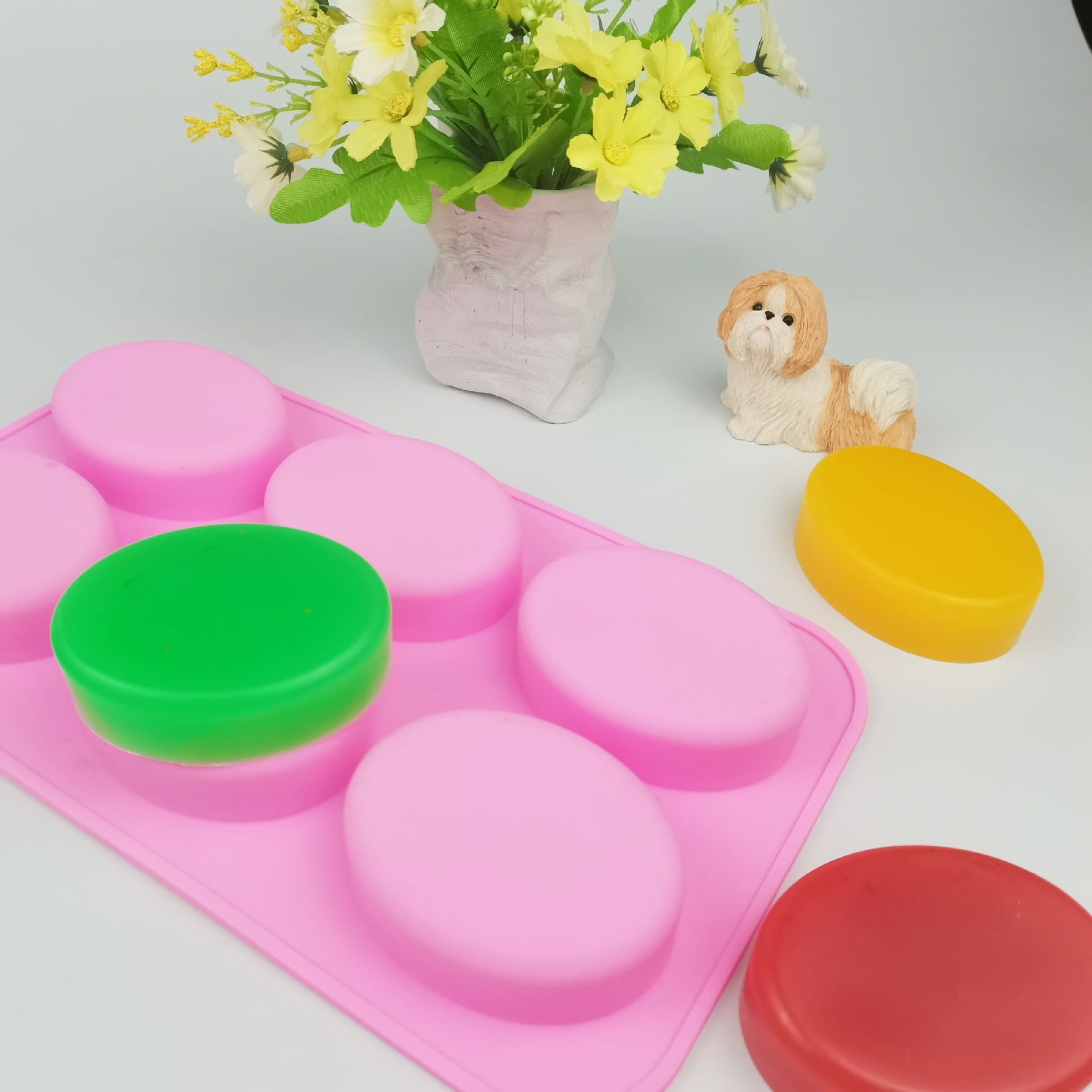 Smooth Mirror Surface, Pattern-Free, Rectangular, Square, Oval, Multiple Shapes, Soap DIY Handmade Soap Silicone Mold