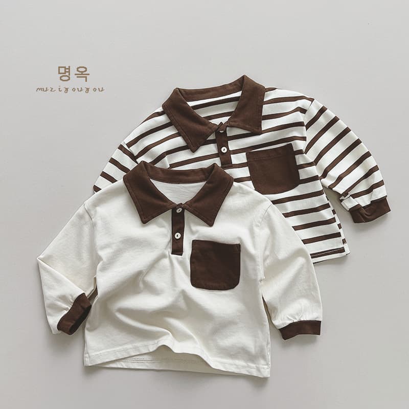 Children's color-blocked polo shirt, casual and versatile T-shirt for boys and girls, 2025 spring and autumn new style baby Korean style top