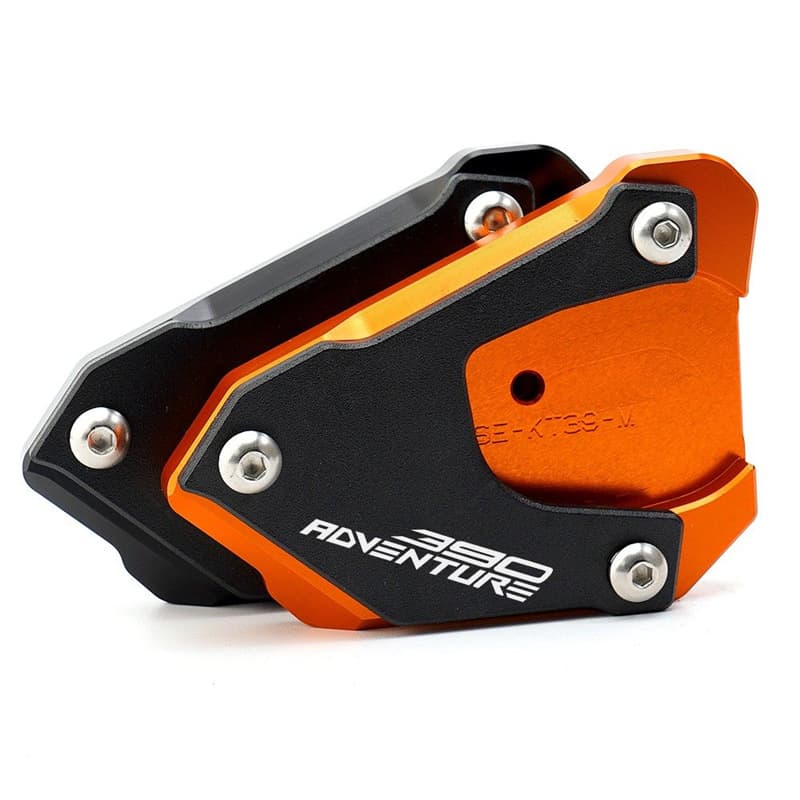 Compatible with Motorcycle Adventure 390 20-24 Modified Parking Stand Footrest Enlarged Base + Valve Cap