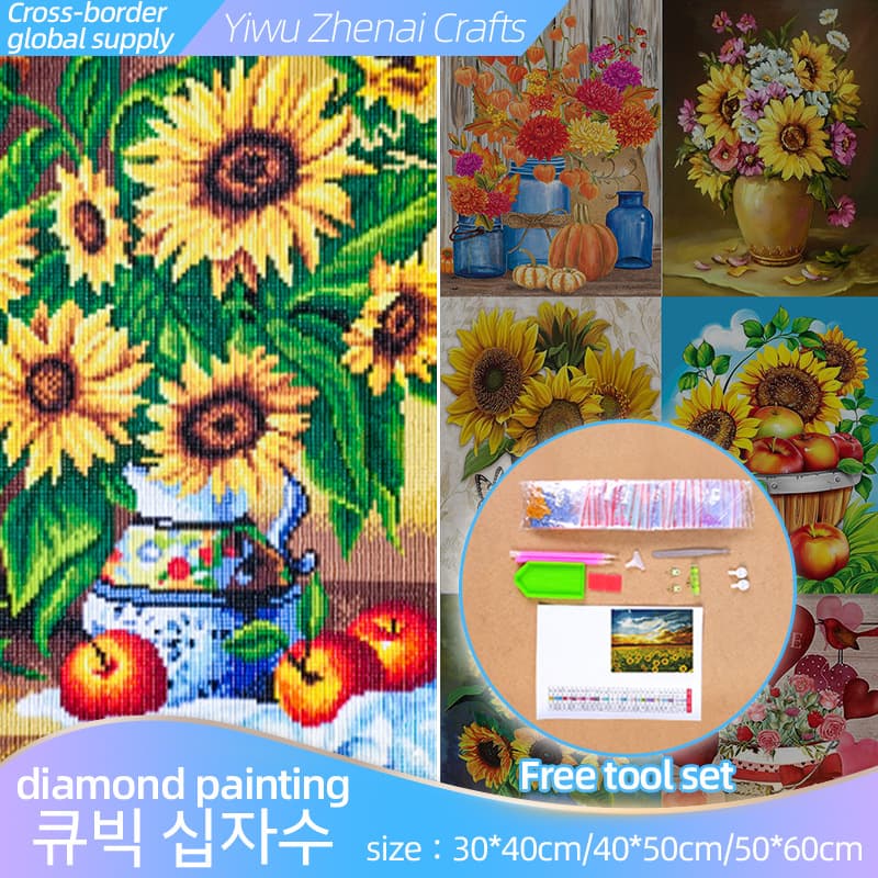 Diamond Painting European Landscape Rhinestone Sticker Framed Decoration Dotting Diamond Painting