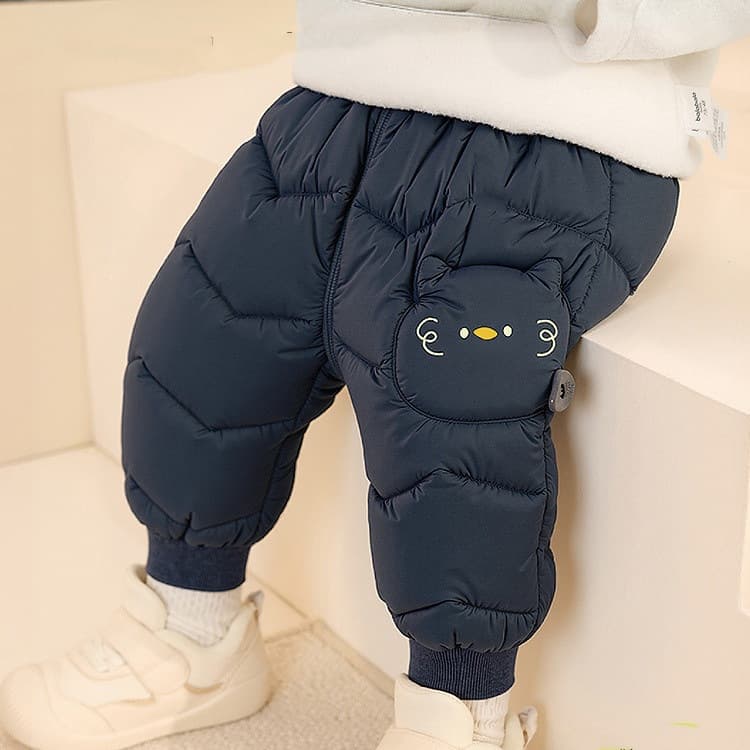Discount Children's Down Pants Unisex Trousers for Babies' Warm Pants, Autumn/Winter High-Waisted Belly Protection 2025 New Infant