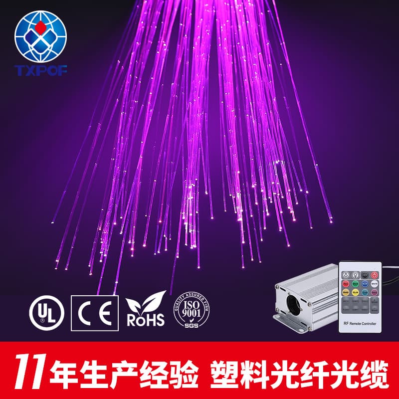 Wholesale Plastic Optical Fiber Light Guide Fiber Strips for Restaurant Hotel Art Starry Sky Ceiling Decoration PMMA Fiber Optic Cable