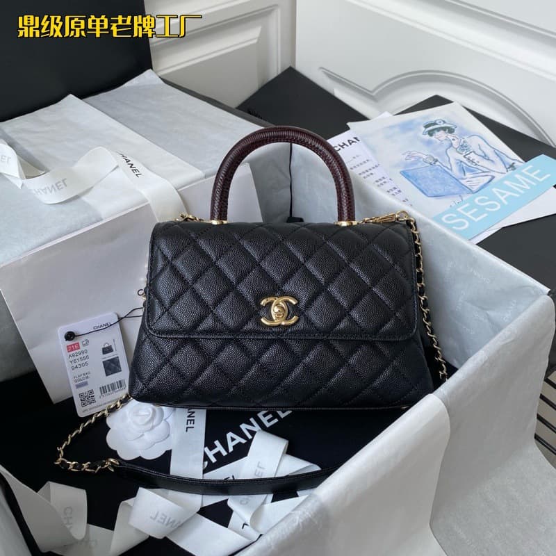 [Guangzhou Cross-border Premium Edition] New Jennie Chanel 26S Baguette Bag Bowling Bag Pebbled Grain Handbag