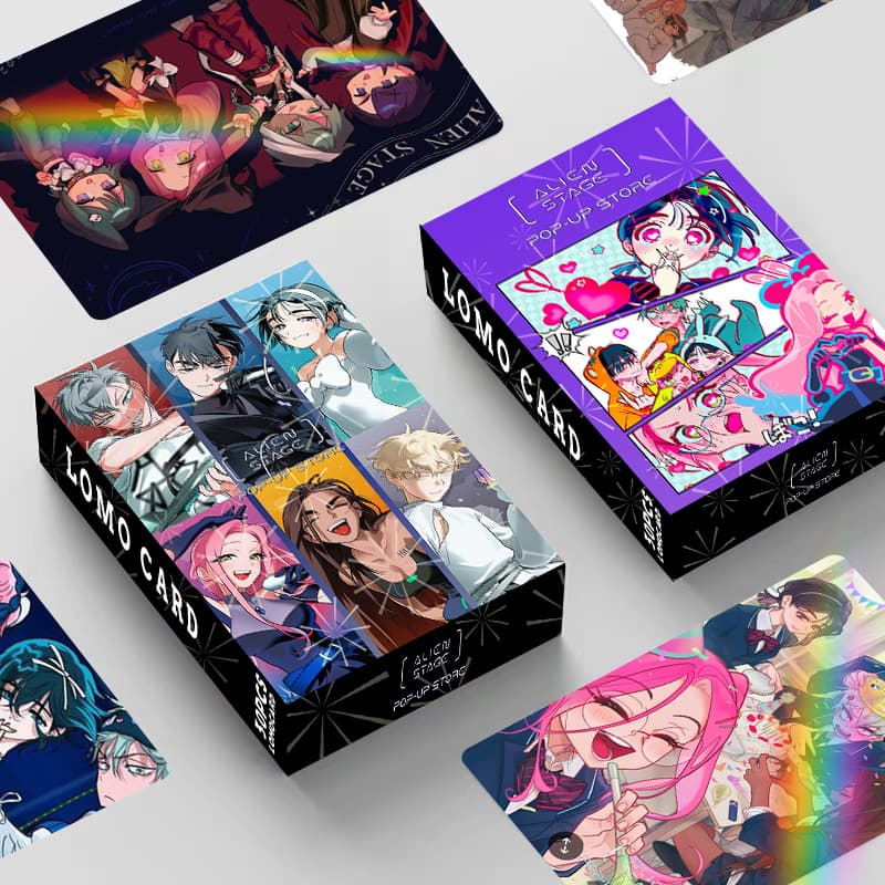 Spot laser flash cards, special-shaped stage 30 boxed cards, high-definition color printed photo cards, collection cards, greeting cards