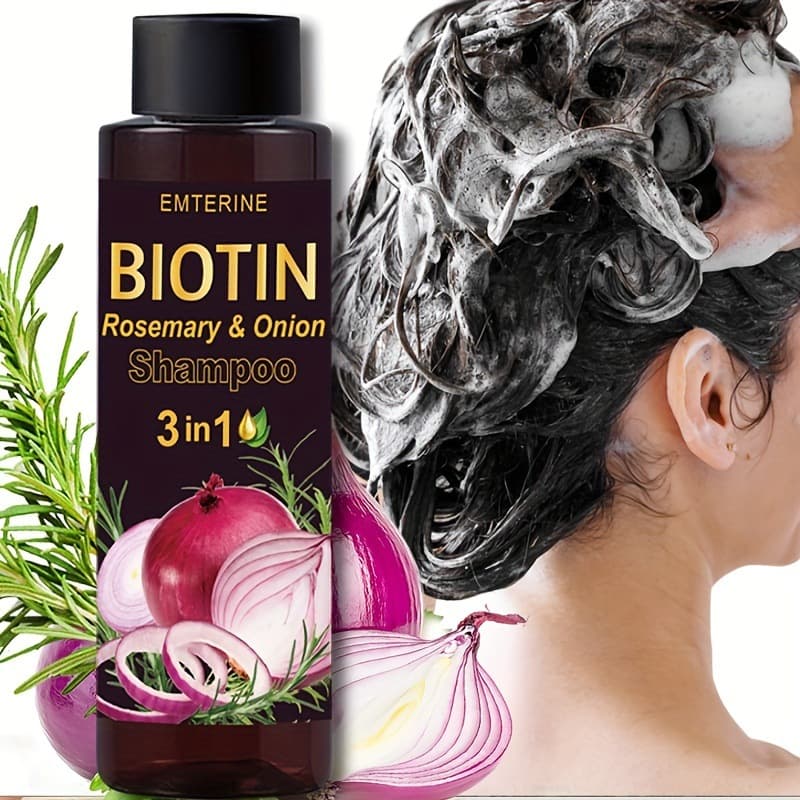 Cross-border Export Exclusive Onion Biotin and Rosemary Shampoo Moisturizing Smoothing