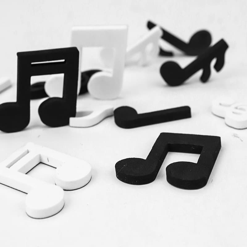 Creative Note Magnetic Music Score Treble Clef Music Teaching Aid Set of 6 3D Refrigerator Magnets High Notes
