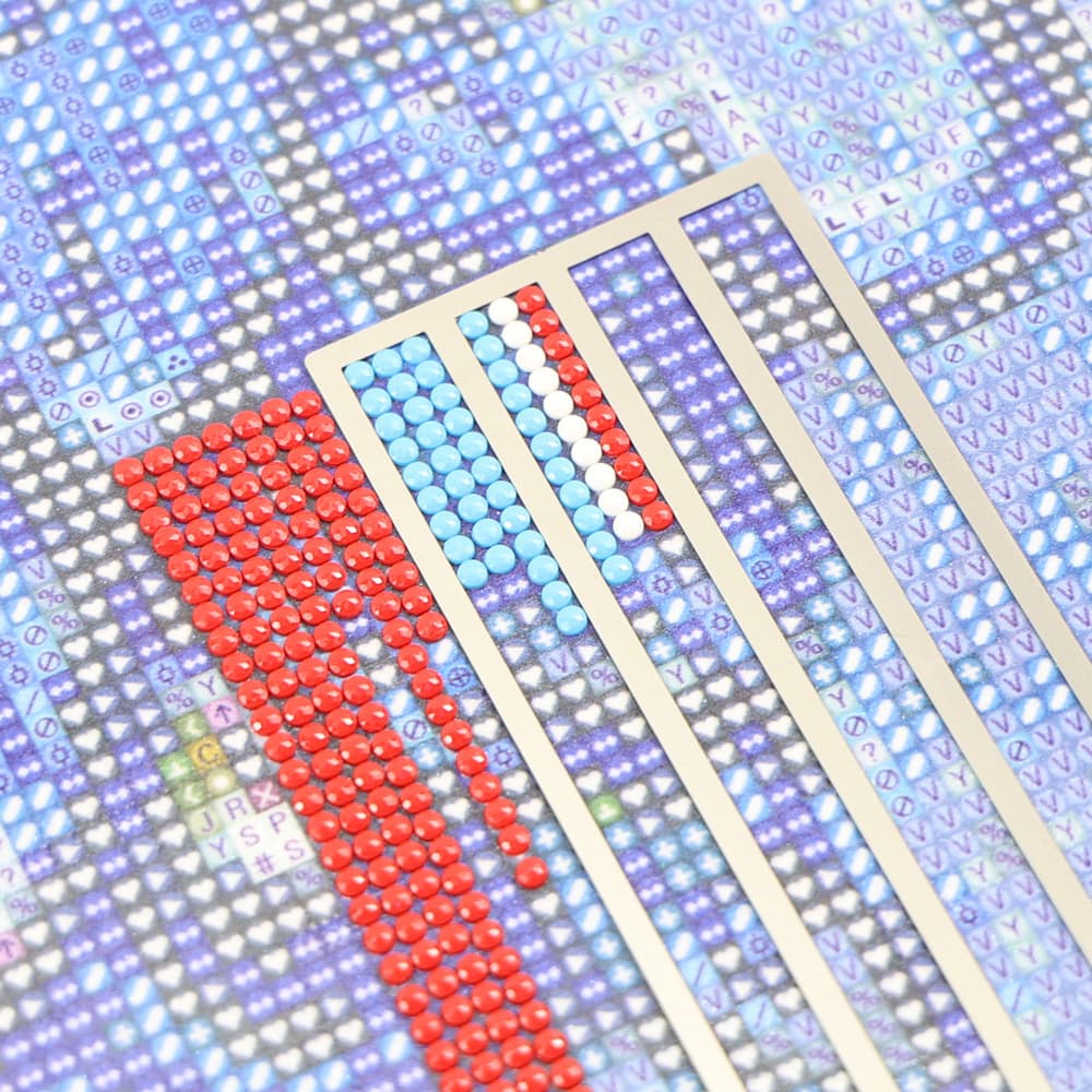 New Diamond Painting Grid Ruler Stainless Steel Positioning Ruler 5D Diamond Art DIY Round and Square Drill Nano Mesh Ruler Tool