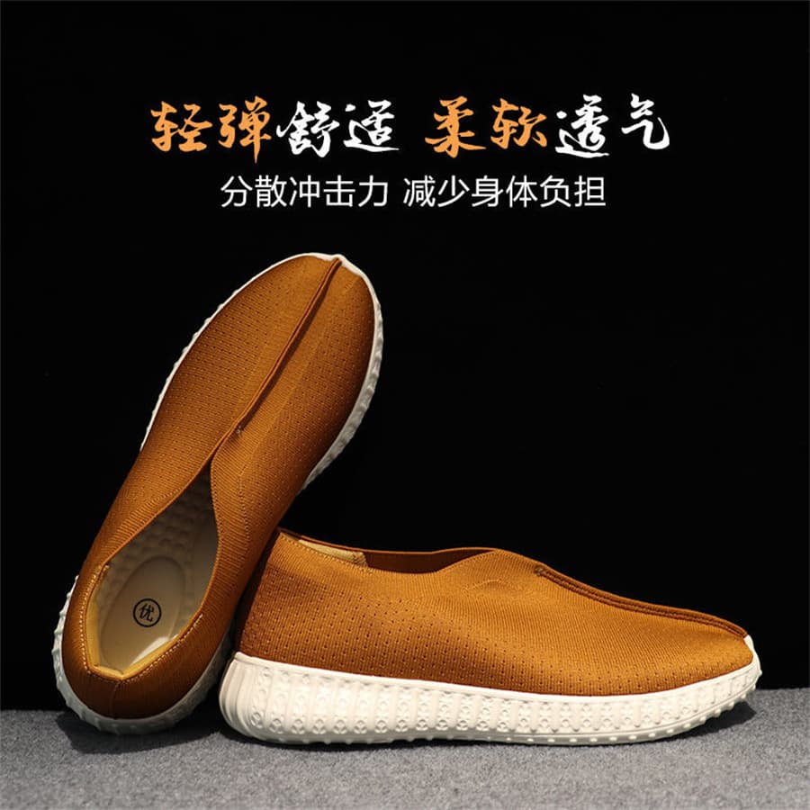 Monk Shoes Summer High-end Air Cushion Soft Sole Flying Weave Upper Monk Shoes Monk Shoes Three Treasures Summer Master Monk Shoes