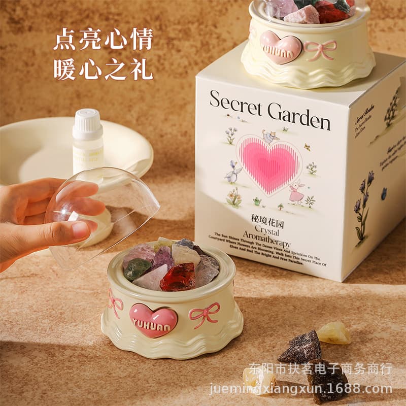 Fairy-style aroma diffuser stone, flameless essential oil diffuser for home, bedroom, car, and gift.