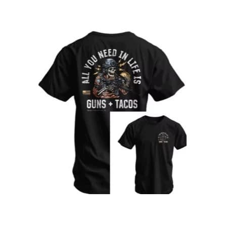 2026 military style printed short-sleeved T-shirt men's American fashion brand round neck fitness training physical training clothes