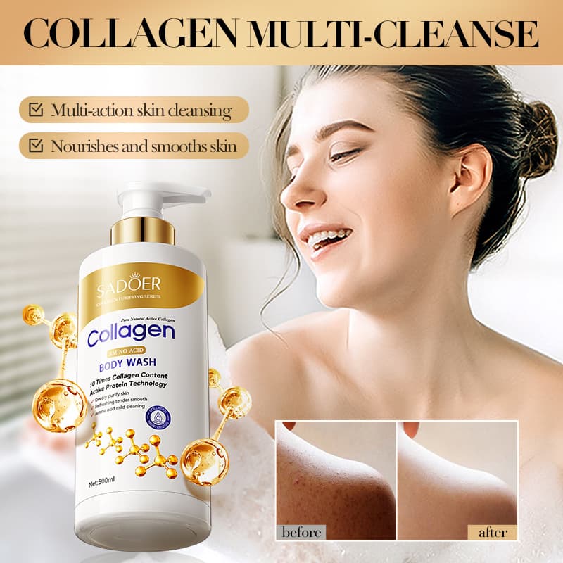 All-English Label SADOER Collagen Amino Acid Body Wash - Cross-Border Trade Factory Direct Sales