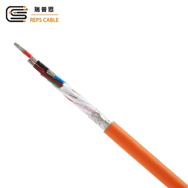 High Flexibility TRVVP-PUR Drag Chain Shielded Signal TPU Polyurethane Oil-Resistant Servo Robot Arm Control Cable