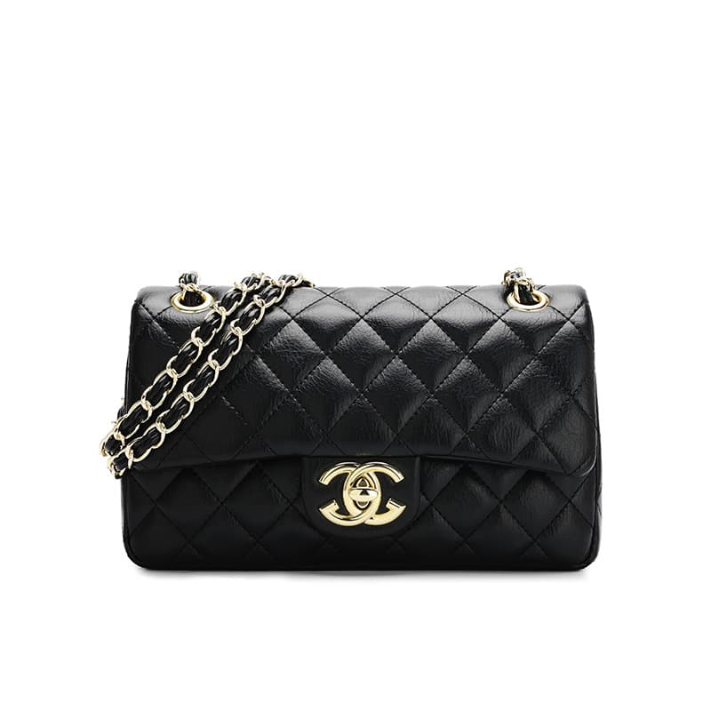 Chanel Diamond Quilted Chain Bag Genuine Leather Horizontal Square Large Bag 2025 Summer Street Trendy Shoulder Bag for Women Muxi