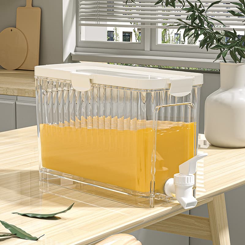 Cross-border Japanese-style Cold Water Dispenser with Faucet, Home Refrigerator Pitcher for Cold Water, Fruit Juice, Beverage, and Tea, Summer Cold Water Jug