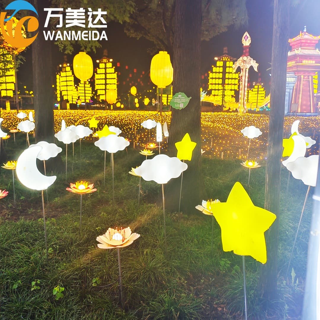 led internet celebrity star moon lamp outdoor waterproof atmosphere lamp beautiful scene simple landscape cloud lamp
