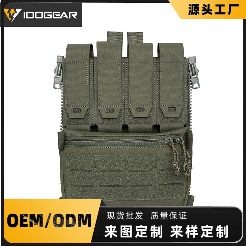 Little Steel Scorpion Quad Multi-Purpose Support Back Panel Pack Vest Flip Cover Expansion Pack YKK Expansion Tactical Utility Pouch